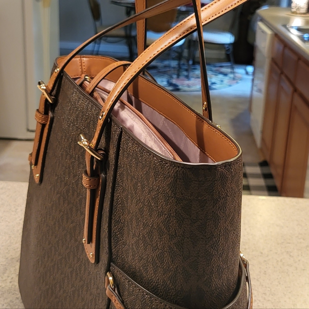 Michael Kors Large East West brown tote used once
